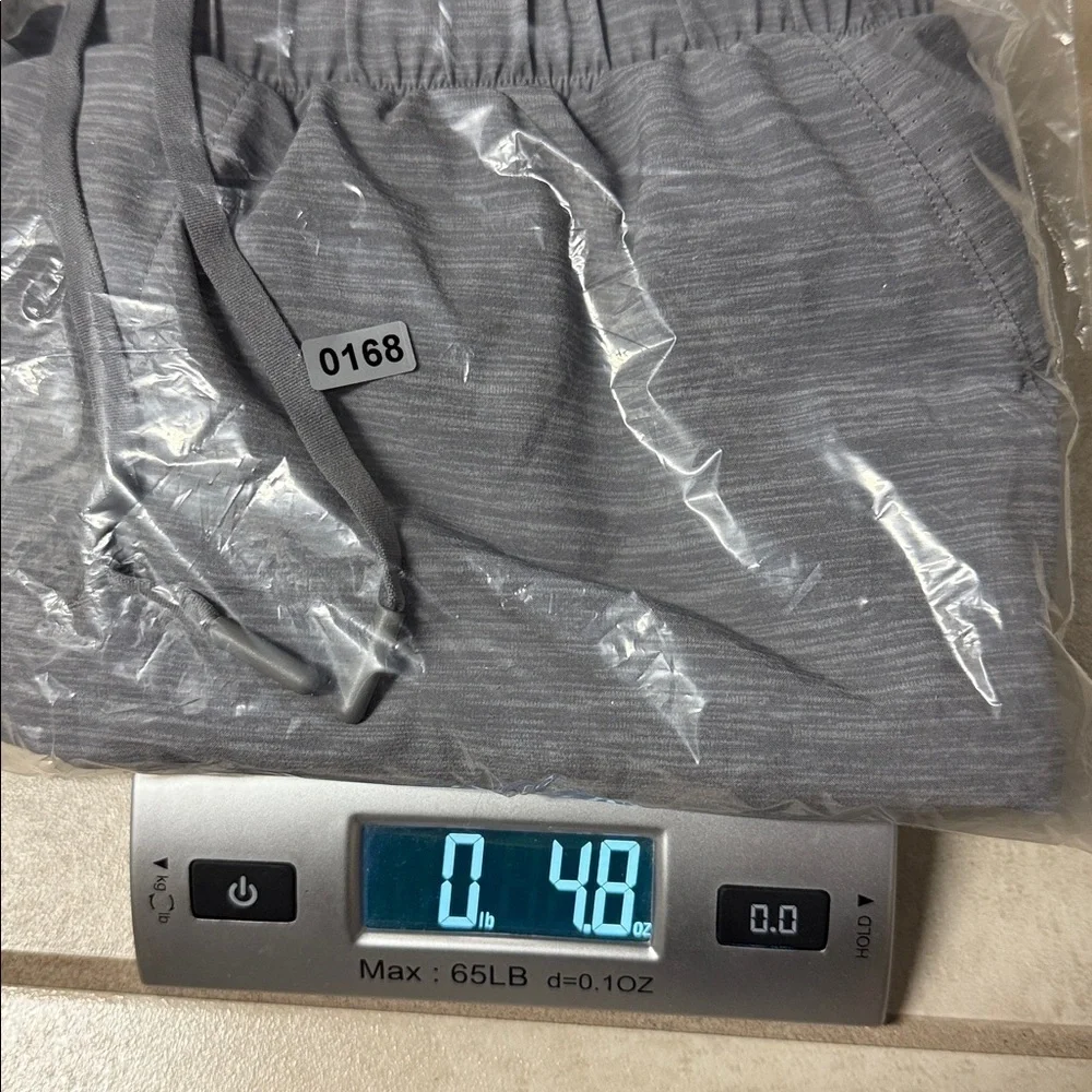 Lululemon Surge Lined Shorts Mens Gray Running Stretch Drawstring